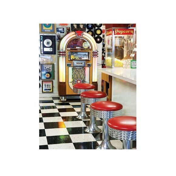 Springbok's 500 Piece Jigsaw Puzzle The Malt Shop - Made in USA - Picture 1 of 3